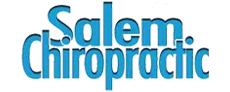Logo with the words “Salem Chiropractic” in bold, light blue letters
